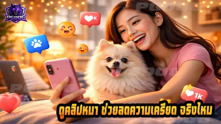 ดูคลิปหมา ช่วยลดความเครียด จริงไหม