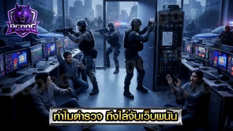 ทำไมตำรวจ ถึงไล่จับเว็บพนัน