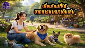เพื่อนใหม่ที่ได้ จากการพาหมาเดินเล่น